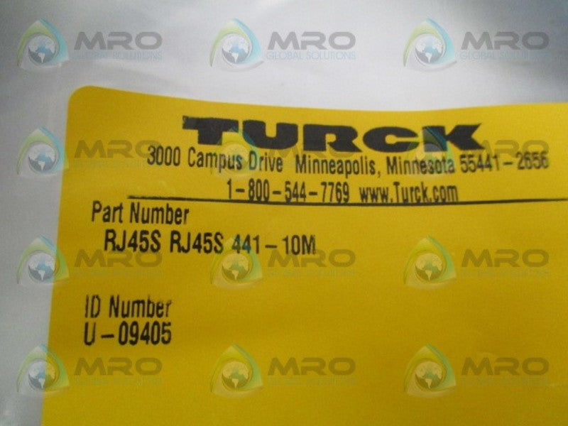 TURCK RJ45SRJ45S441-10M DOUBLE ENDED CORDSET NSMP