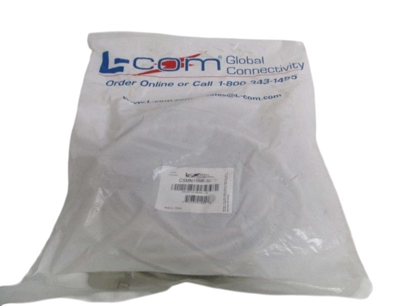 L-COM CSMN15MF-50 MOLDED D-SUB CABLE NSMP