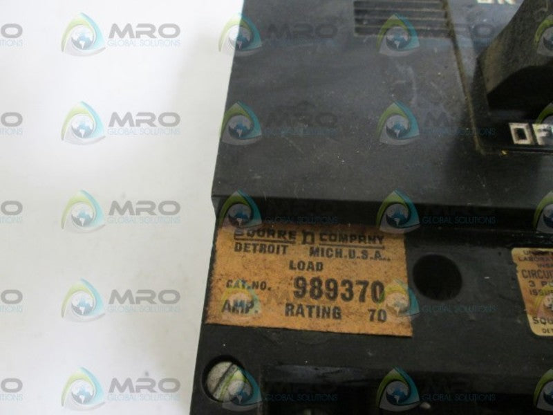 SQUARE D 989370 UNMP