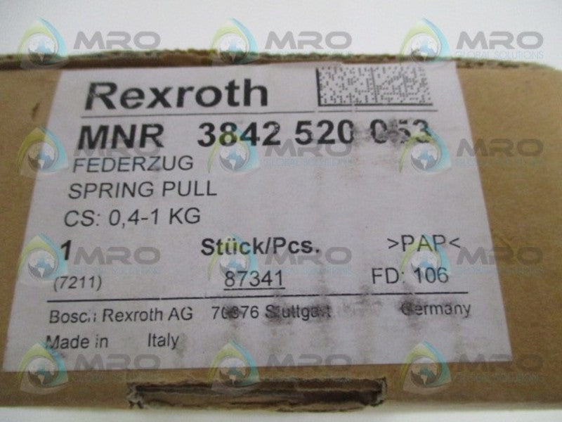 REXROTH 3842520053 SPRING PULL CAPACITY: 0.4-1 KG NSMP