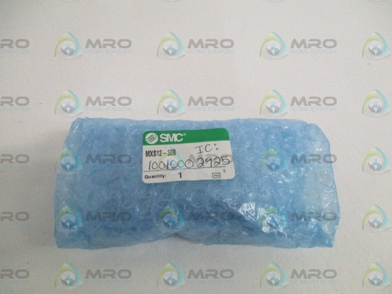 SMC MXS12-30B PNEUMATIC AIR GUIDED CYLINDER SLIDE TABLE NSMP