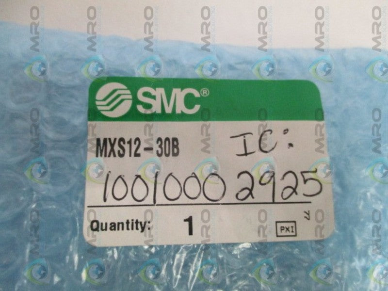SMC MXS12-30B PNEUMATIC AIR GUIDED CYLINDER SLIDE TABLE NSMP