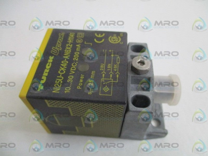 TURCK Ni25U-CK40-AN6X2-H1141 PROXIMITY SENSOR NSMP