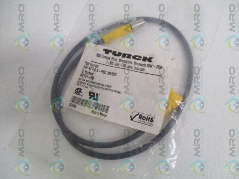 TURCK WK4T-0.6-PSG3M/S90 HYBRID MOLDED CORDSET(AS PICTURED)NSMP