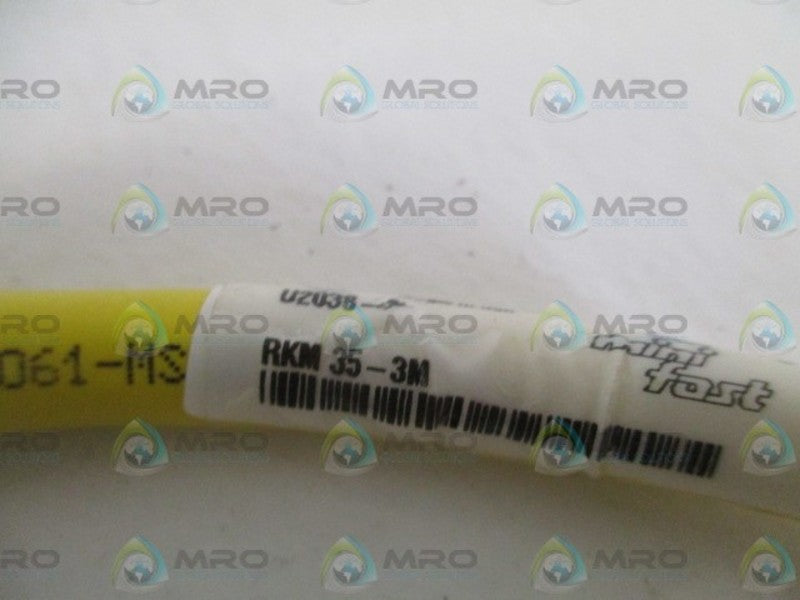 TURCK RKM35-3M MOLDED CORDSET (AS PICTURED) NSNP