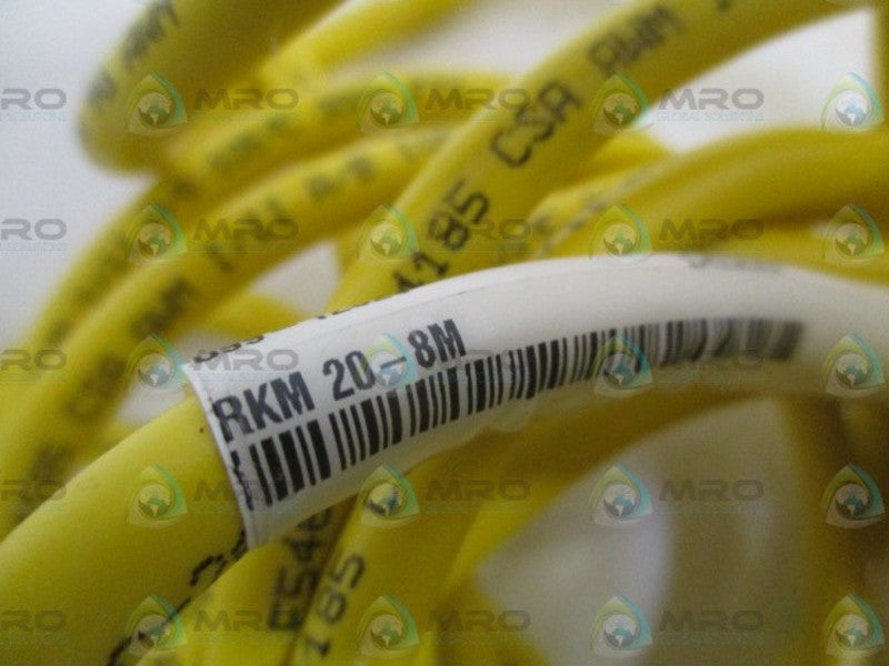 TURCK RKM20-8M MOLDED CORDSET (AS PICTURED) NSNP