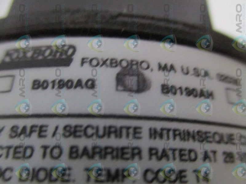 FOXBORO B0190AG TRANSMITTER NSNP