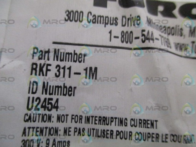 TURCK RKF311-1M RECEPTACLE NSMP