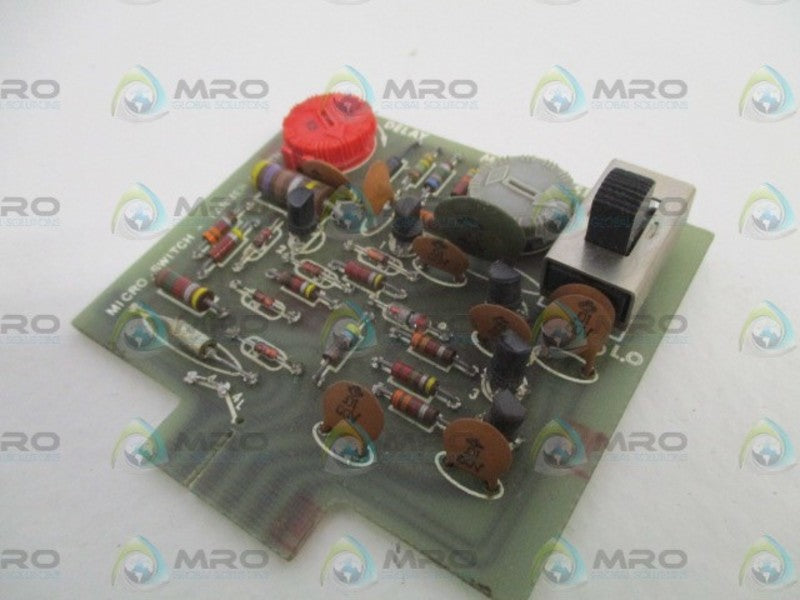 MICRO SWITCH FE-LOG4 LOGIC AMPLIFER TIME DELAY OPTION CARD UNMP
