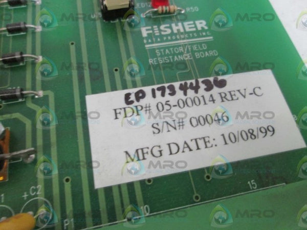 FISHER RESISTANCE BOARD 05-00014 REV. C UNMP