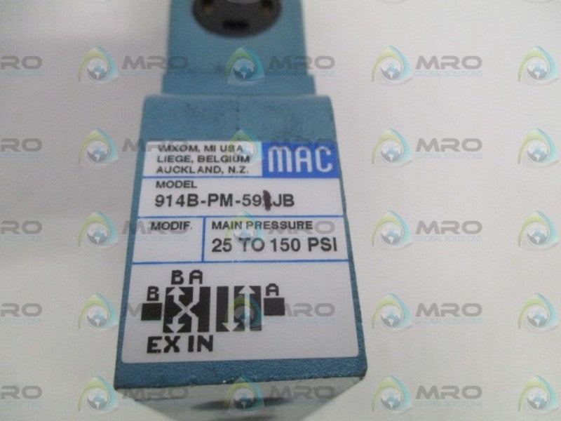 MAC 914B-PM-591JB PNEUMATIC VALVE NSNP