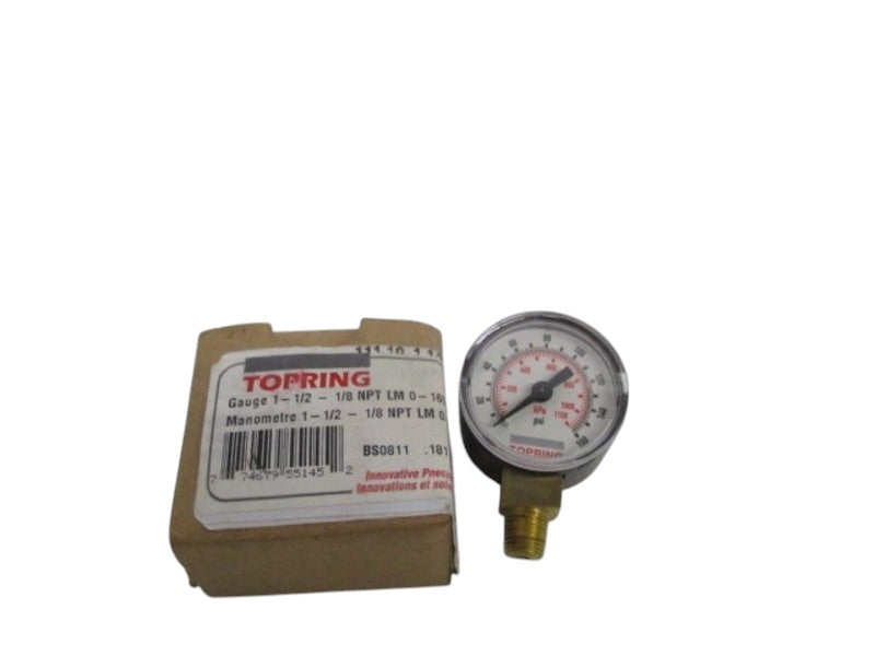 TORING 55.145 PRESSURE GAUGE 0-160PSI NSMP
