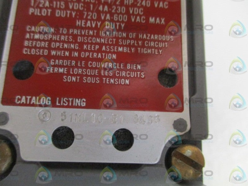 MICRO SWITCH 51ML10-E1 NSNP
