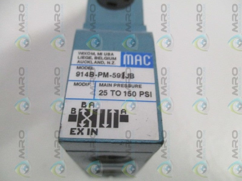 MAC 914B-PM-591JB SOLENOID VALVE (AS PICTURED) UNMP