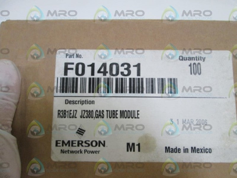 LOT OF 100 EMERSON GAS TUBE MODULE F014031 NSMP