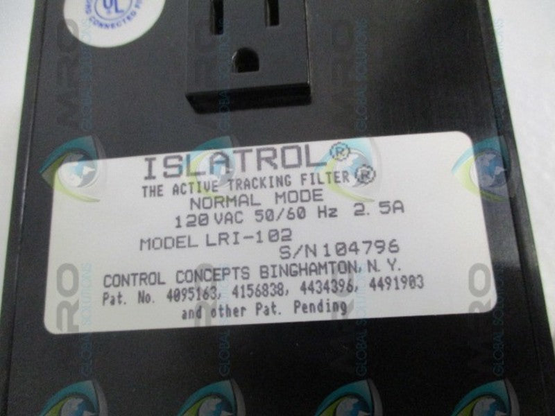 ISLATROL LRI-102 THE ACTIVE TRACKING FILTER NSNP