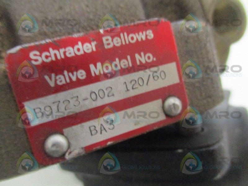 SCHRADER BELLOWS B9723-002 VALVE UNMP