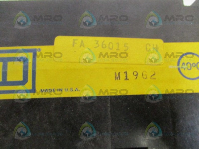 SQUARE D FA36015 CIRCUIT BREAKER 15A UNMP