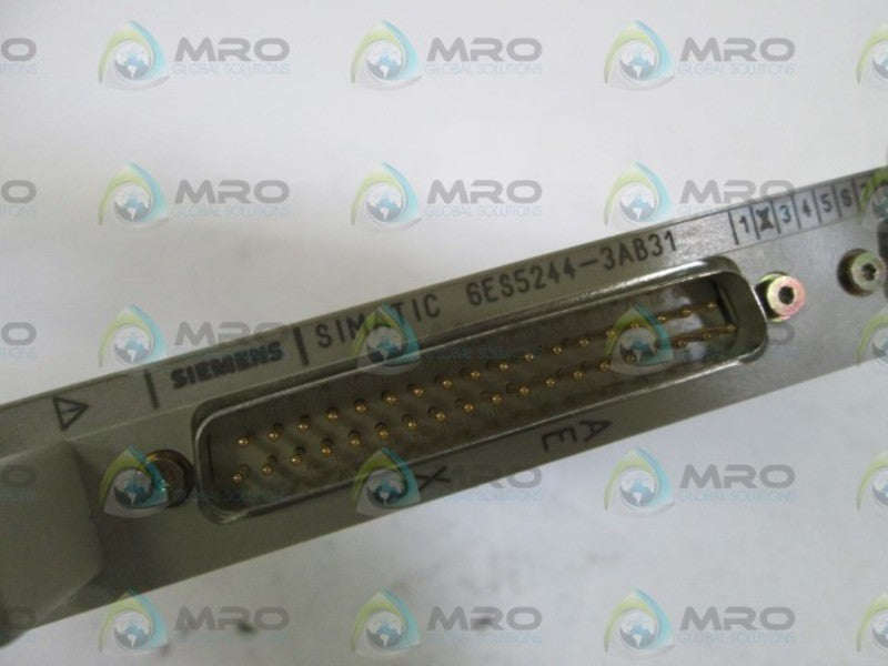 SIEMENS SIMATIC 6ES5244-3AB31 MODULE TEMPERATURE CONTROL UNMP