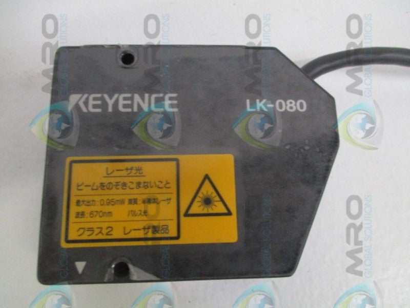 KEYENCE LK-080 LASER DISPLACEMENT SENSOR UNMP