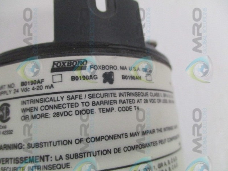 FOXBORO B0190AG TRANSMITTER UNMP