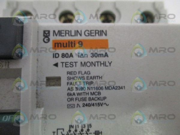 MERLIN GERIN ID80A CIRCUIT BREAKER 80A UNMP