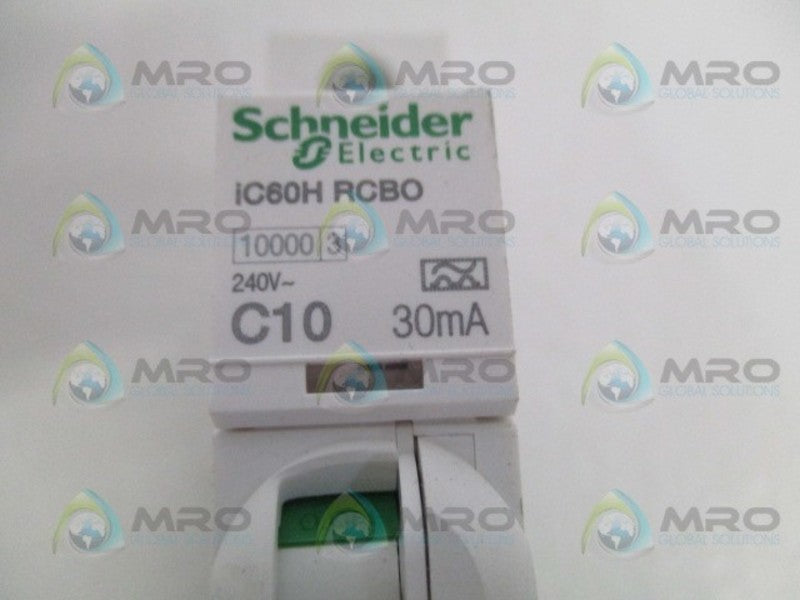 SCHNEIDER  iC60H-C10 CIRCUIT BREAKER 10A UNMP