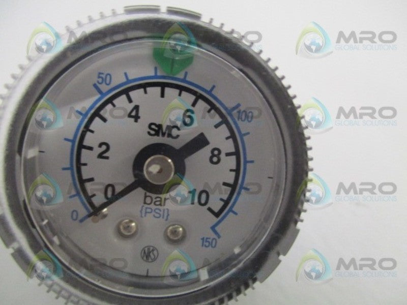 SMC G36-10-01-X216 PRESSURE GAUGE 0-150PSI 0-10 BAR NSNP