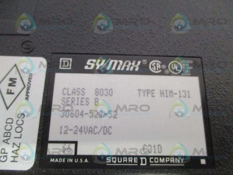 SQUARE D SY/MAX 8030-HIM-131 INPUT MODULE NSNP