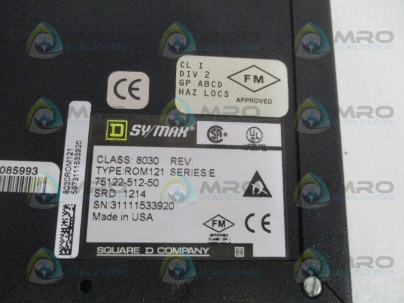 SQUARE D SY/MAX 8030-ROM121 ANALOG OUTPUT MODULE (REPAIRED) UNMP