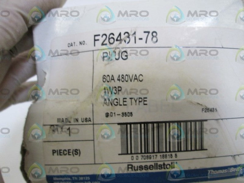THOMAS & BETTS PLUG F26431-78 NSMP