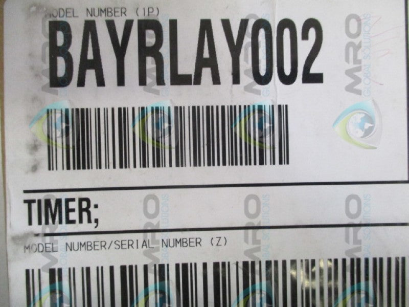 TRANE BAYRLAY002 TIMER RELAY KIT NSMP
