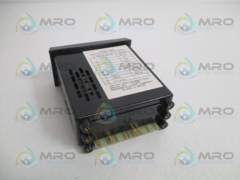 SIMPSON 2869 DIGITAL PANEL INSTRUMENT 50 AAC UNMP