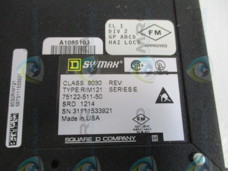 SQUARE D SY/MAX 8030-RIM121 ANALOG INPUT MODULE (REPAIRED) UNMP