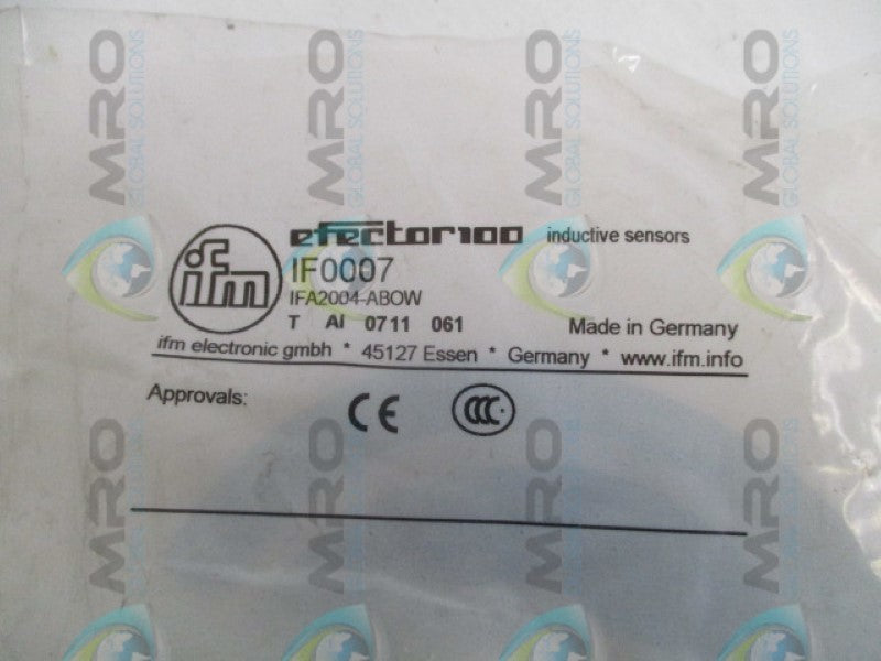 IFM EFECTOR IF0007 INDUCTIVE SENSOR NSMP
