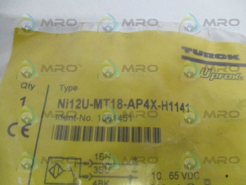 TURCK Ni12U-MT18-AP4X-H1141 PROXIMITY SWITCH NSMP