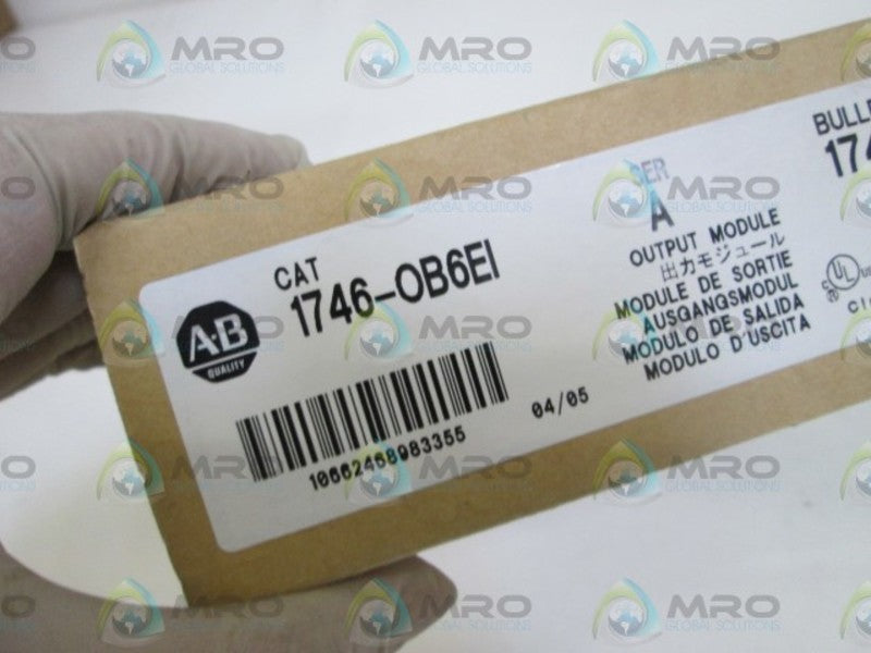INDUSTRIAL SPARE PART OUTPUT MODULE 1746-OB6EI SER. A  NSMP