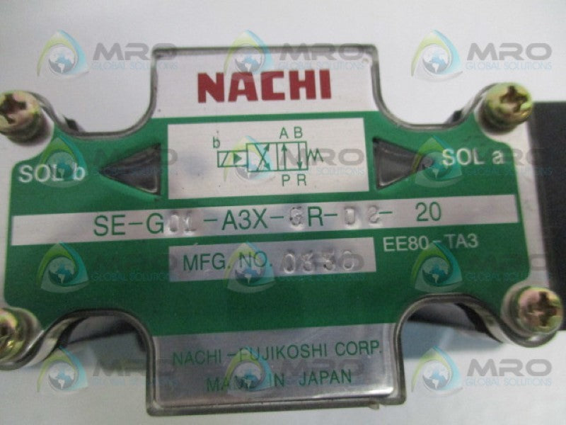 NACHI SE-G01-A3X-6R-08-20 DIRECTIONAL CONTROL VALVE NSNP