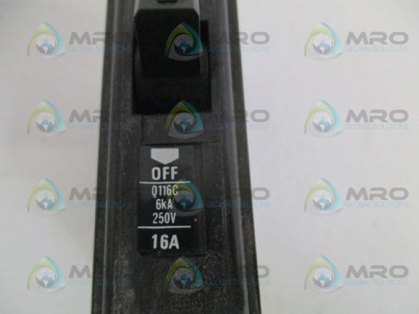 WESTINGHOUSE Q116C CIRCUIT BREAKER 16A UNMP