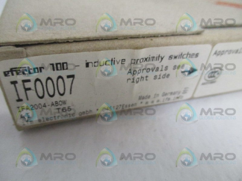 IFM EFECTOR IF0007 INDUCTIVE PROXIMITY SWITCH NSMP