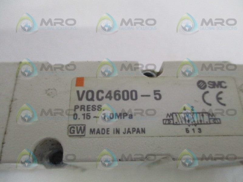 SMC VQC4600-5 SOLENOID VALVE UNMP