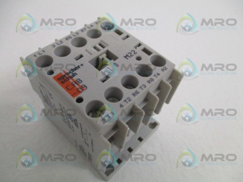 SPRECHER+SCHUH CA8-09-M22 CONTACTOR 48V NSNP