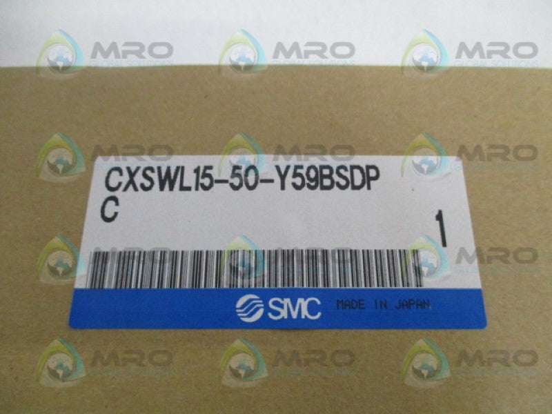 SMC CXSWL15-50-Y59BSDPC DUAL ROD PNEUMATIC CYLINDER NSMP