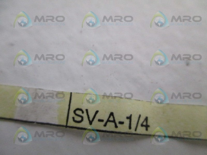KITZ SV-A-1/4 GATE VALVE 1/4" NSNP