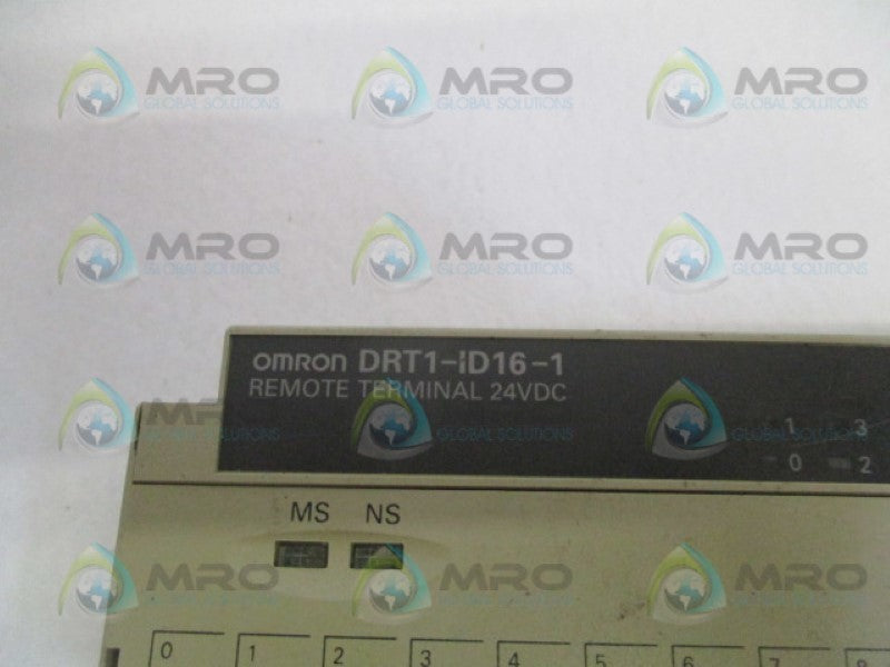 OMRON DRT1-ID16-1 REMOTE TERMINAL MODULE (AS PICTURED) UNMP