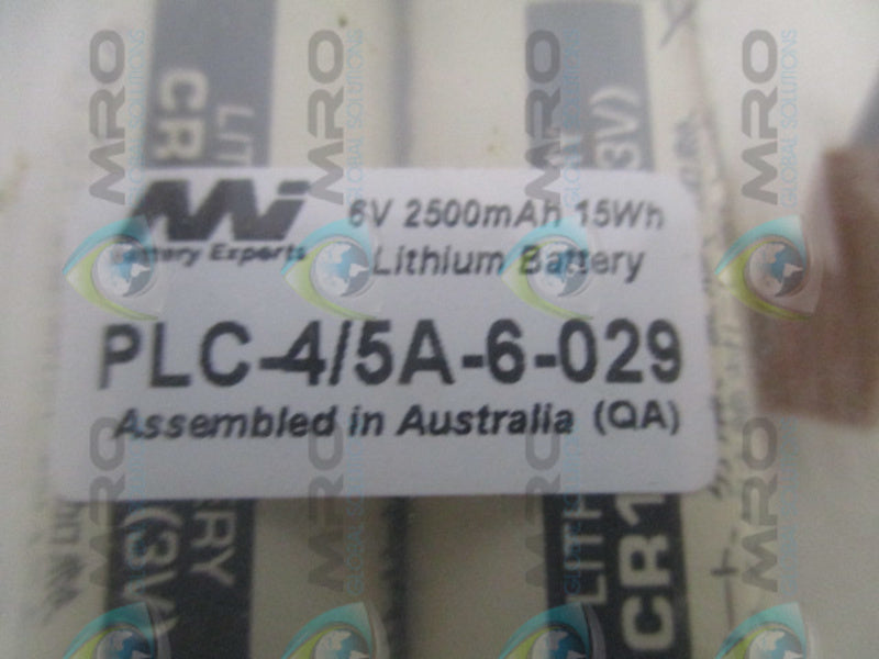 MI PLC-4/5A-6-029 LITHIUM BATTERY 6V NSNP