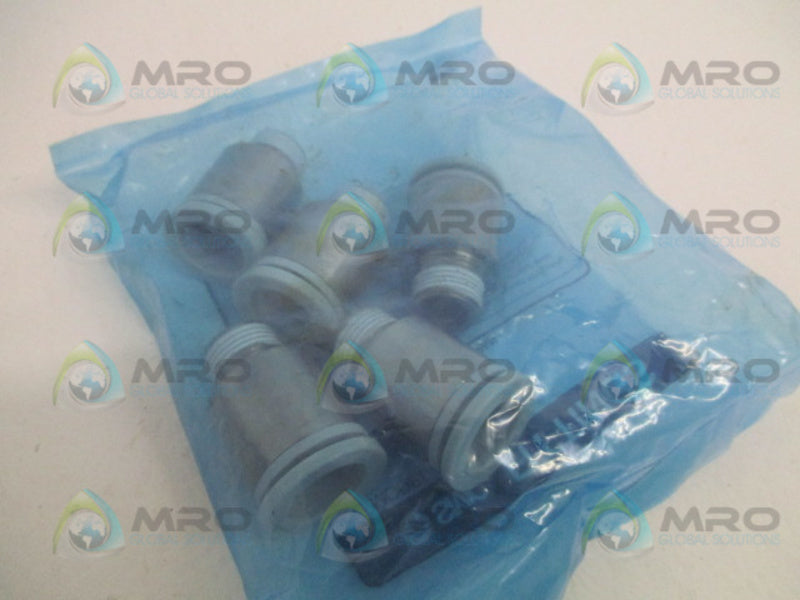 SMC KQ2S16-03S-X2 FITTING CONNECTOR (PKG. OF 5) NSMP