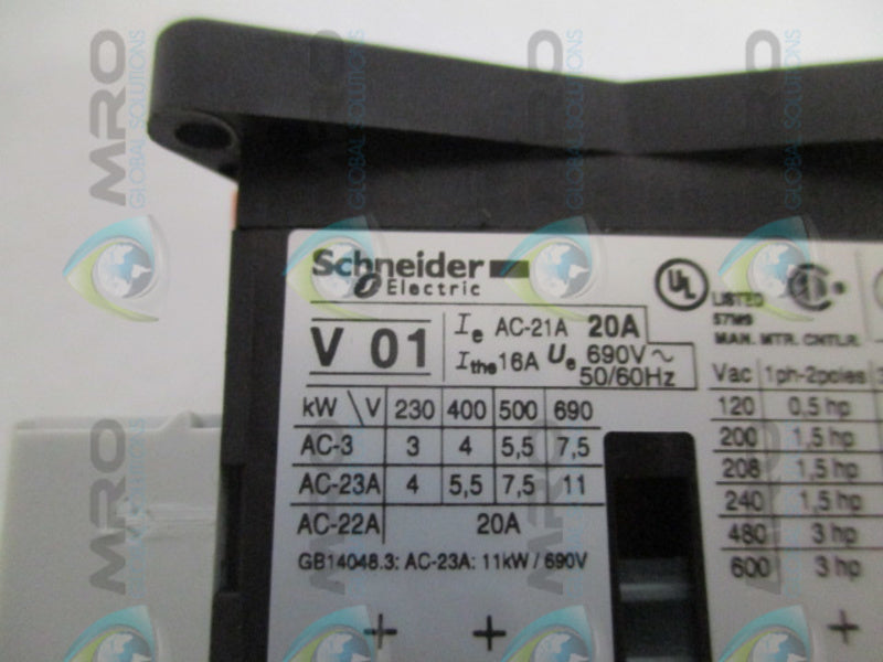 SCHNEIDER V01 SWITCH BODY UNMP