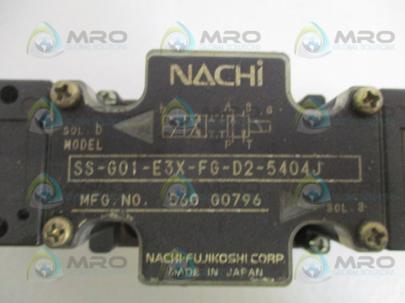 NACHI SS-G01-E3X-FG-D2-5404J DIRECTIONAL CONTROL VALVE NSNP