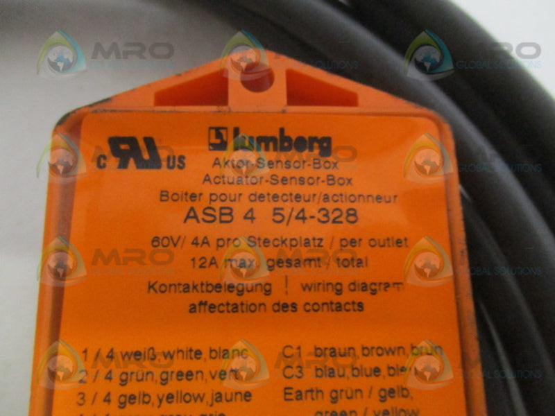 LUMBERG ASB45/4-328 ACTUATOR SENSOR BOX NSNP